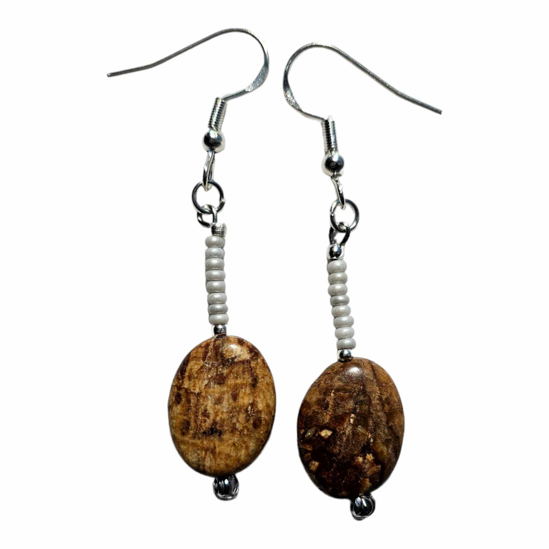 Boucles d'oreilles agate