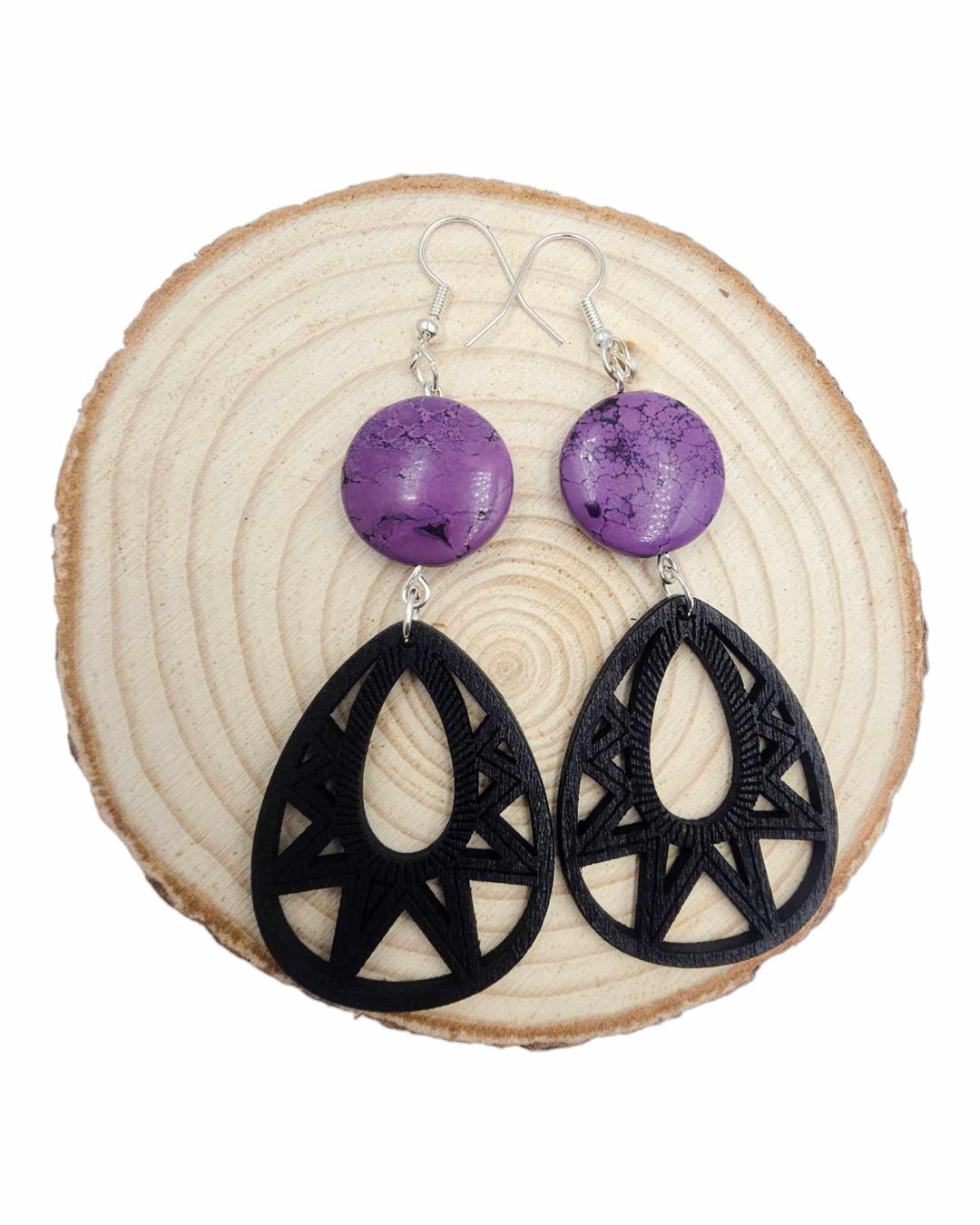 Boucles d'oreilles améthyste