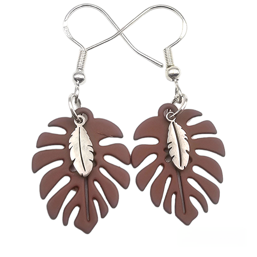 Boucles d'oreilles Douceur Chocolatée