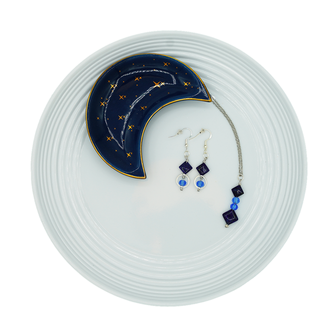 Duo véritable lapis lazuli