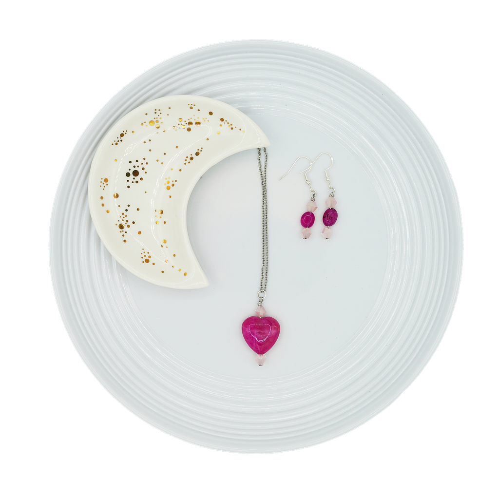 Duo coeur rose