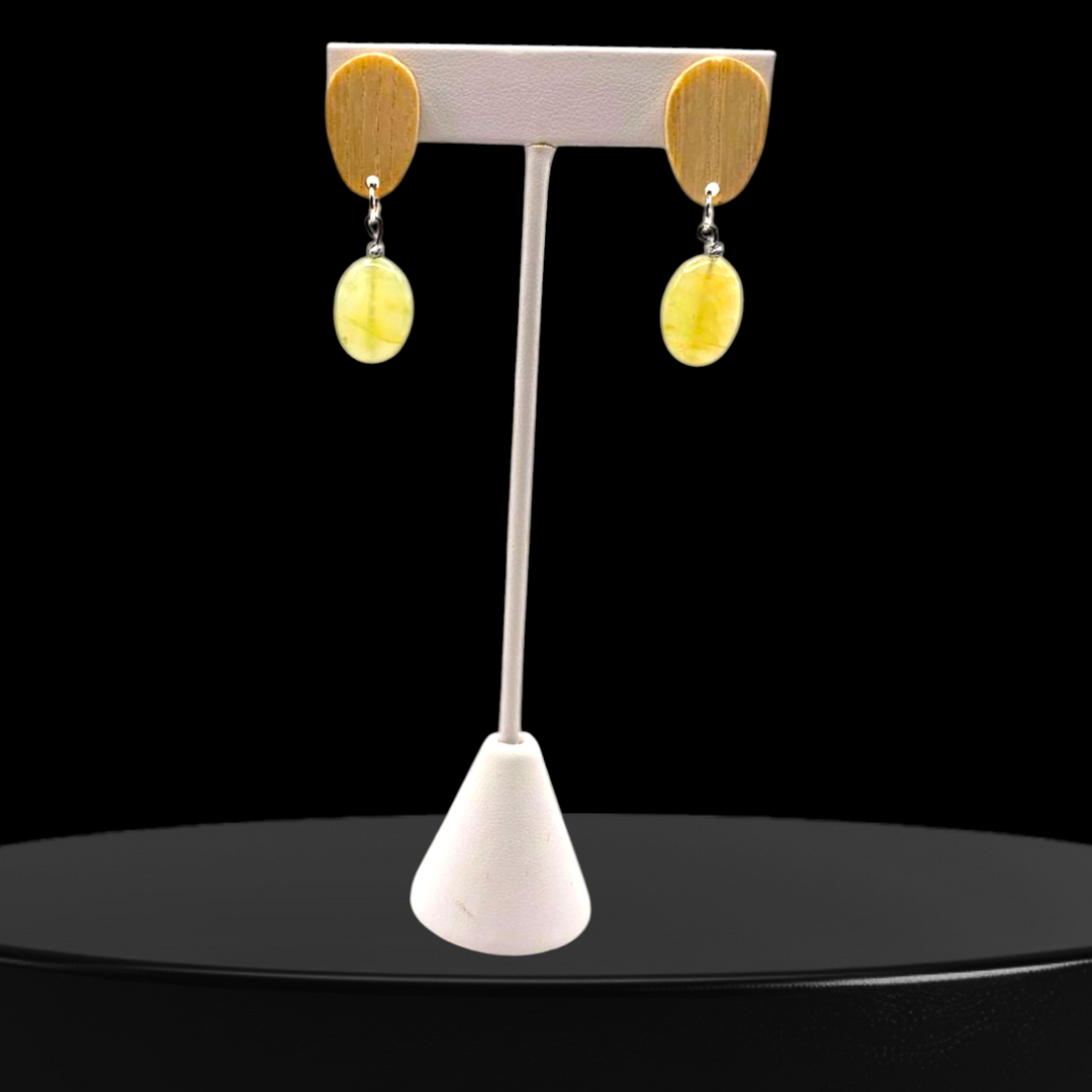 Boucles d’oreilles agate citrus