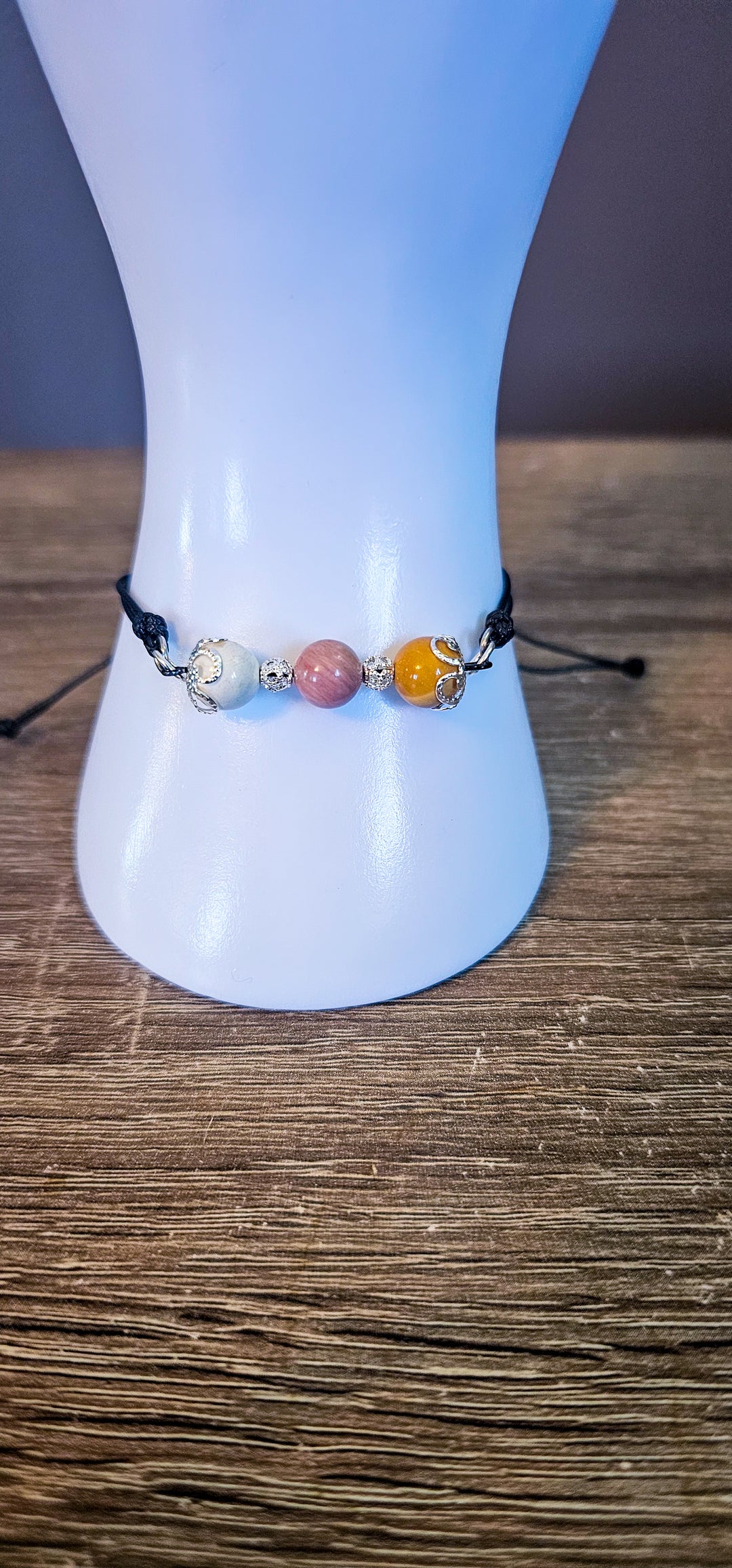 Bracelet ajustable mokaïte