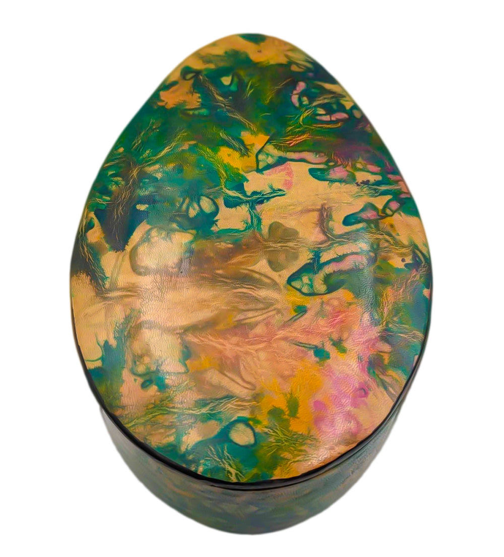 Oval Leather Jewelry Box