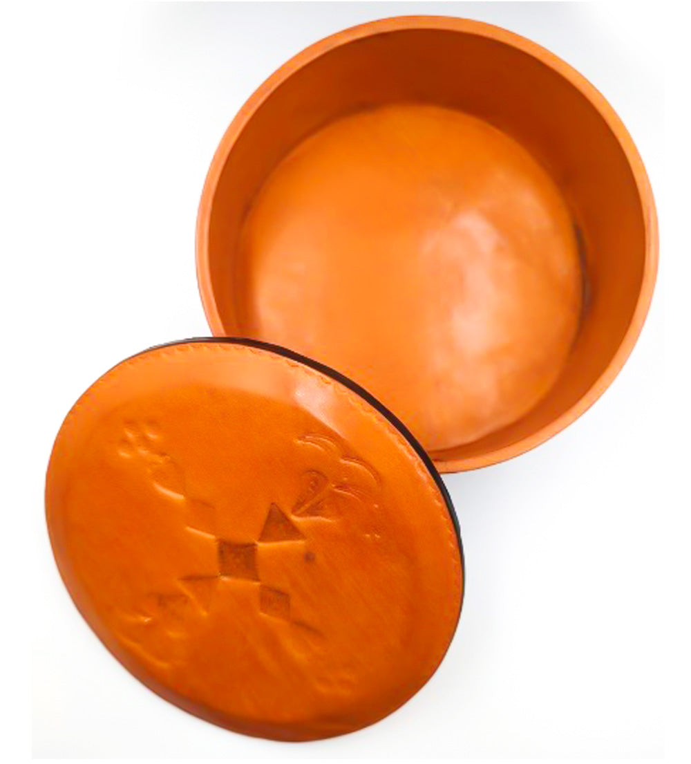 Leather jewelry box