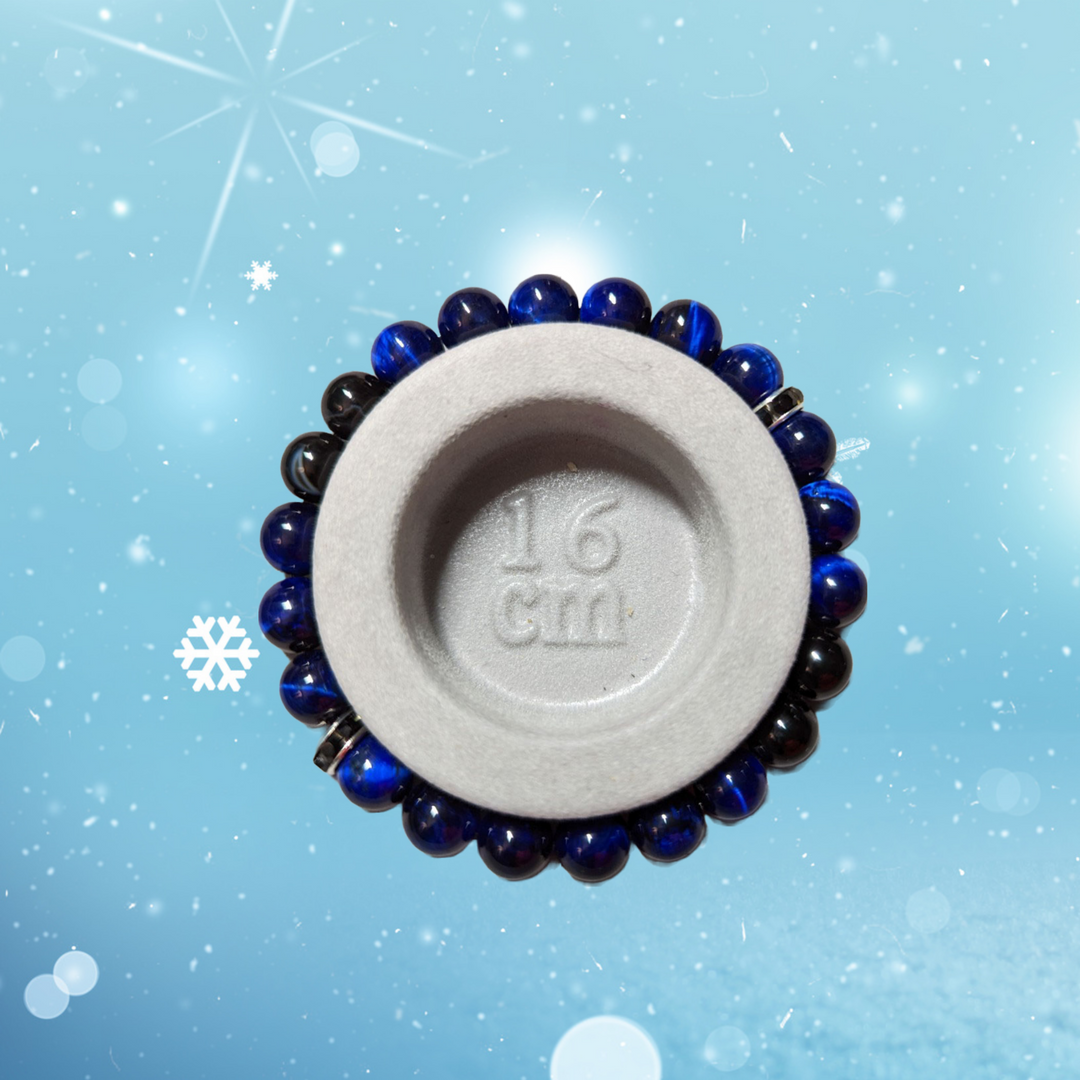 Bracelet Œil de Tigre bleu