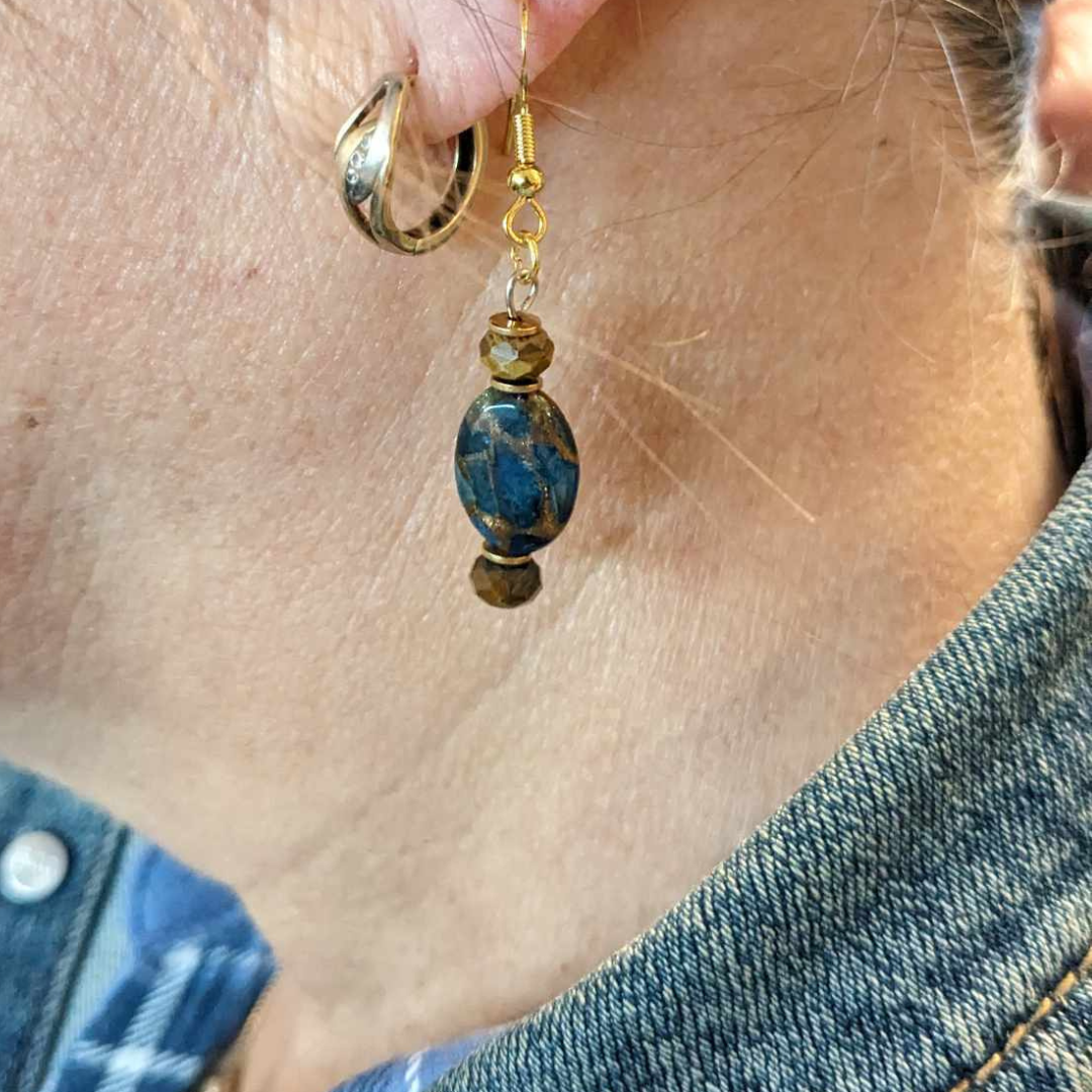 Boucles d'oreilles bluelu