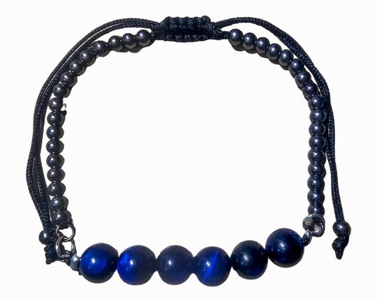 Blue adjustable bracelet