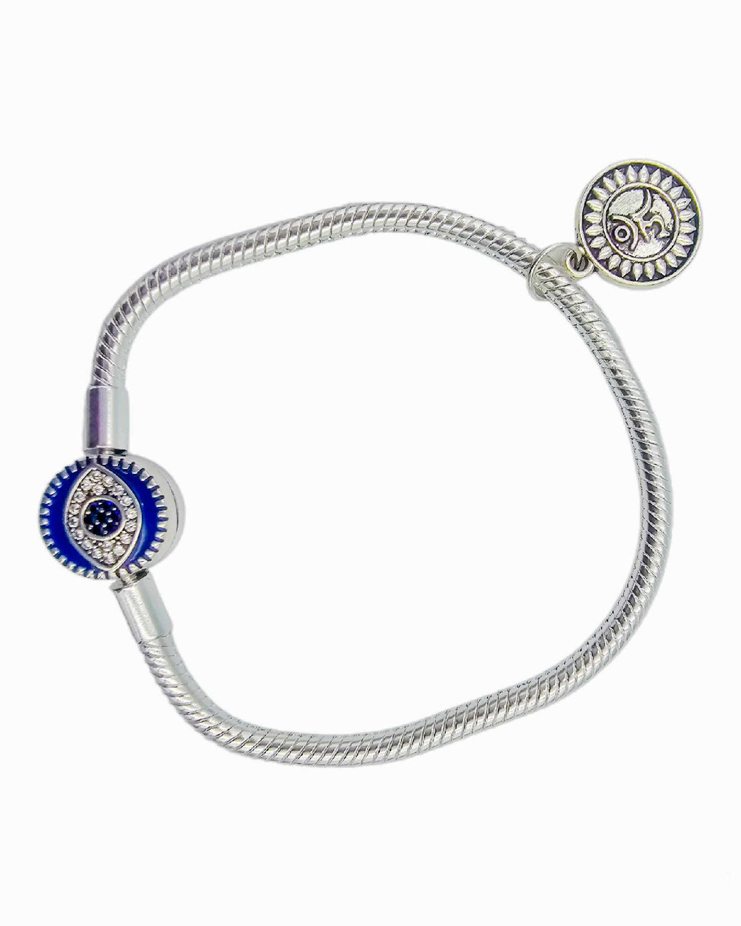 Blue Eye Pandora Style Bracelet
