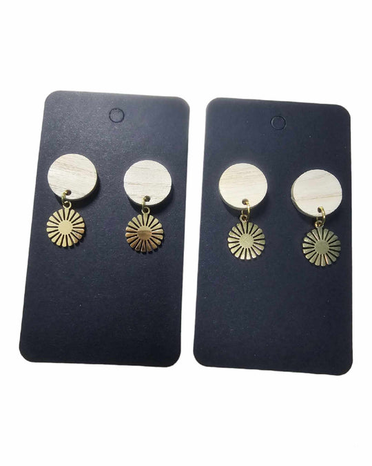 Boucles d'oreilles Soleil ou Feuille