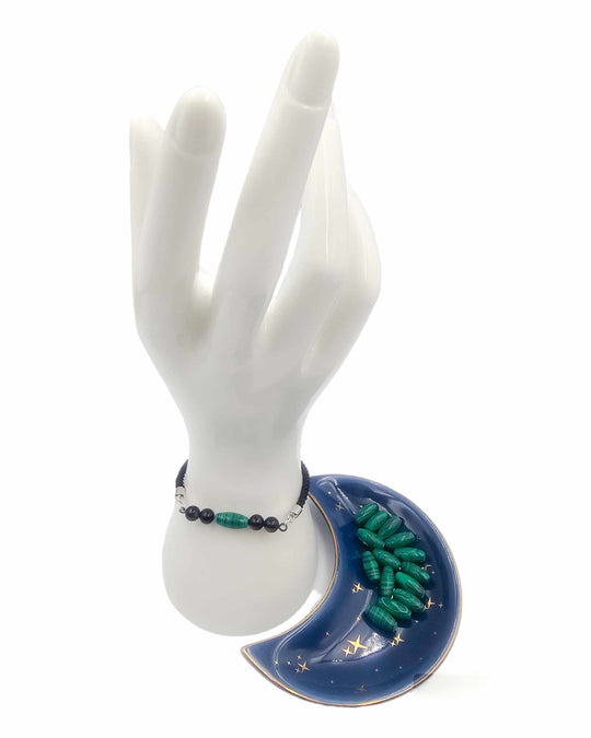 Bracelet ajustable Malachite