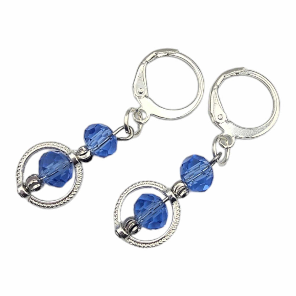 Ensemble collier et boucles d'oreilles cristal