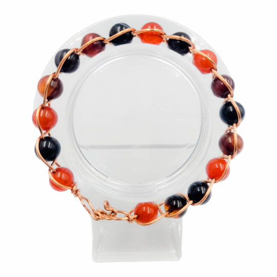 Bracelet tressé en fil de cuivre