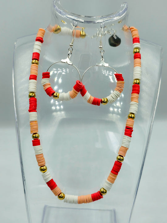 Ensemble collier heishi