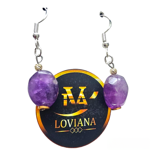 Boucles d'oreilles Améthyste
