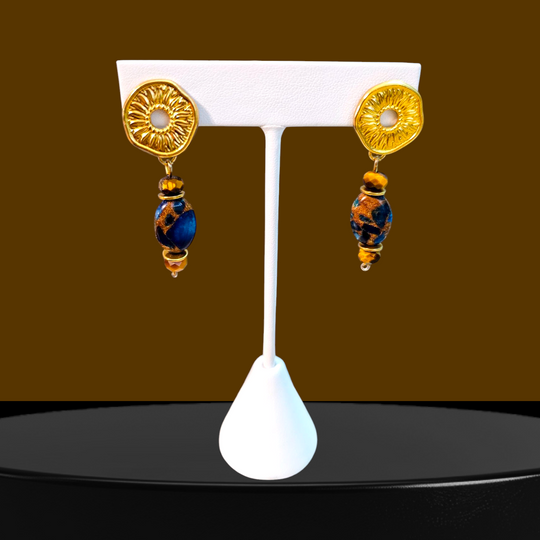 Boucles d'oreilles Ciel de minuit