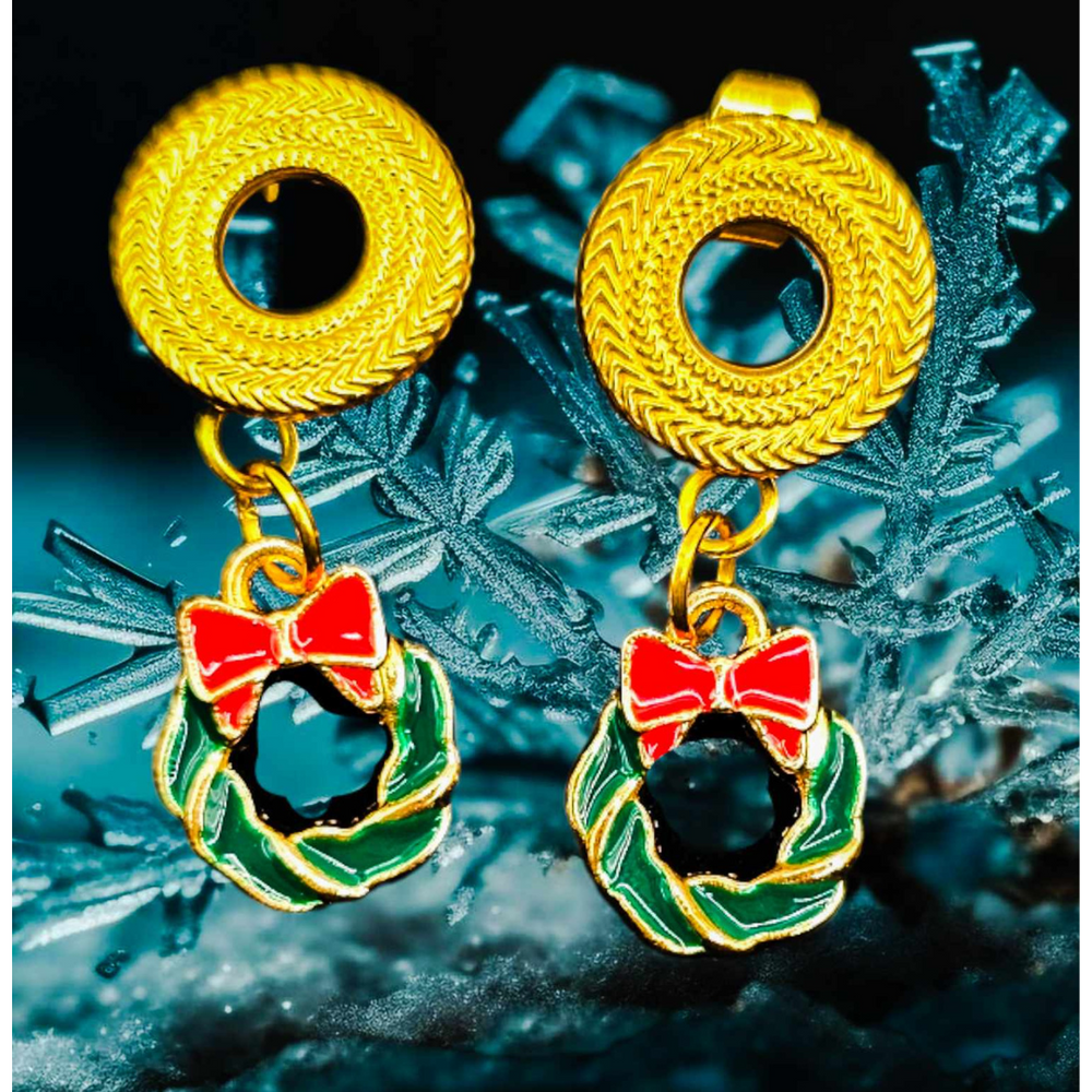 Boucles d'oreilles de Noël