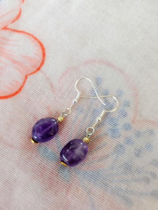 Boucles d'oreilles Améthyste