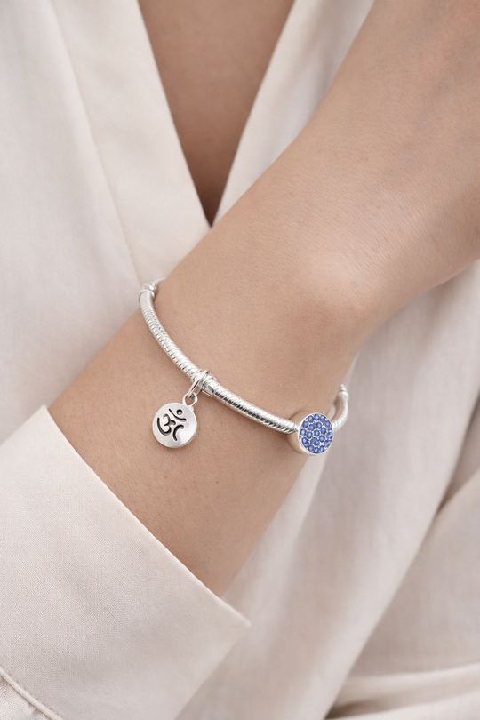 Blue Eye Pandora Style Bracelet