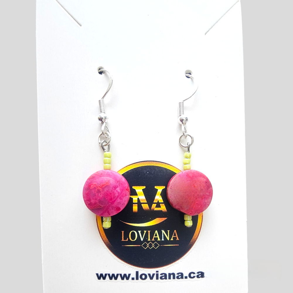 Boucles d'oreilles Crazy Rose