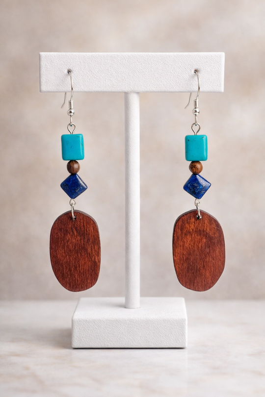 Boucles d'oreilles Nature Turquoise