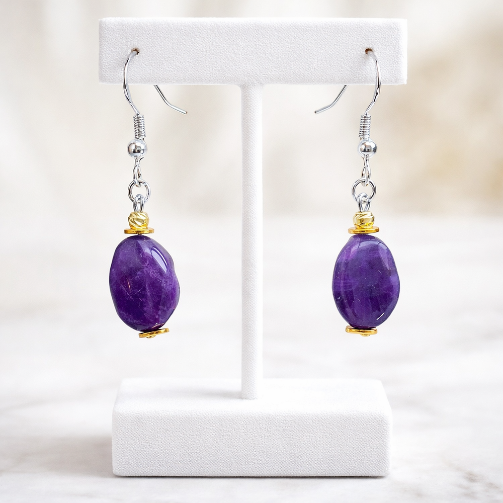 Boucles d'oreilles Améthyste