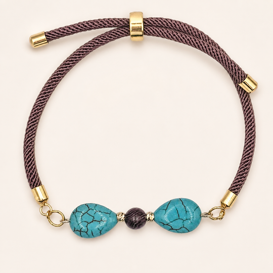 Bracelet ajustable Turquoise