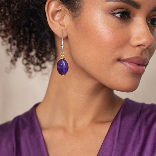 Boucles d'oreilles Améthyste