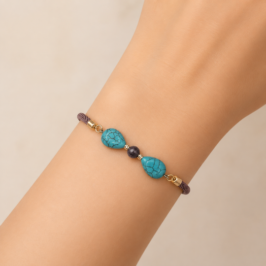 Bracelet ajustable Turquoise