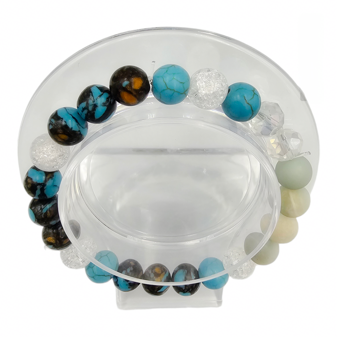 Bracelet en perles turquoise